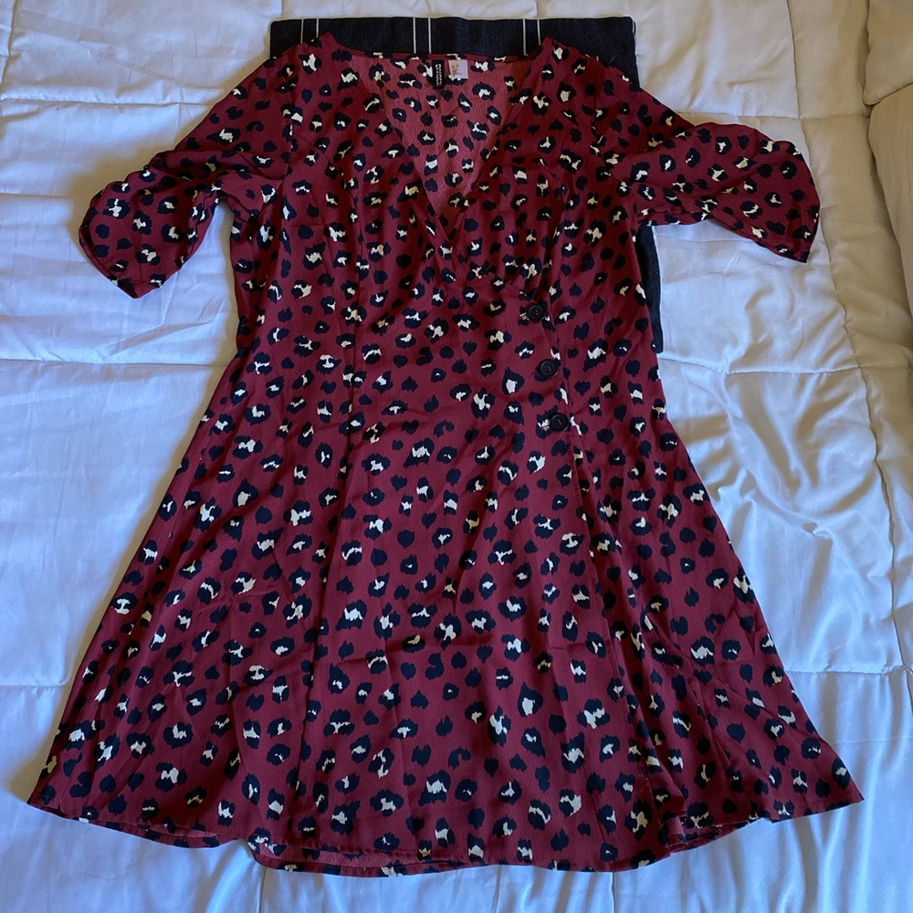 Cheetah print mini dress